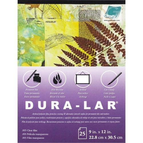 Grafix - Dura-Lar - Clear .005 Pad 9"X12"