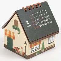Greeting Life - 2026 Calendar House Box - Coffee