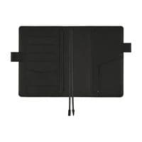 Hobonichi Techo - A5 Cousin Cover - Leather: TS Basic - Black