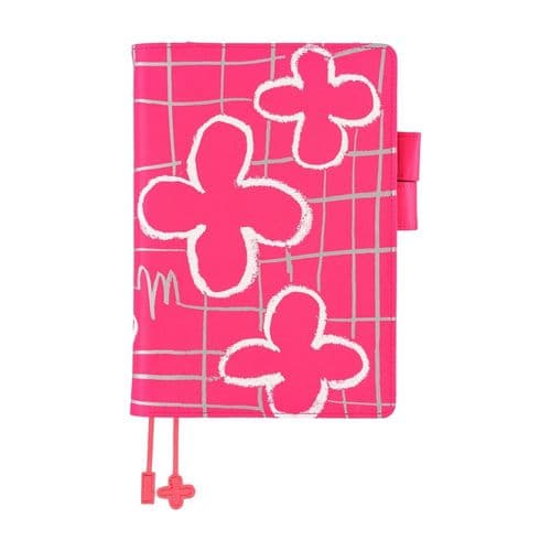 Hobonichi Techo - A5 Cousin Cover - Makoto Matsubayashi: Pink Flowers