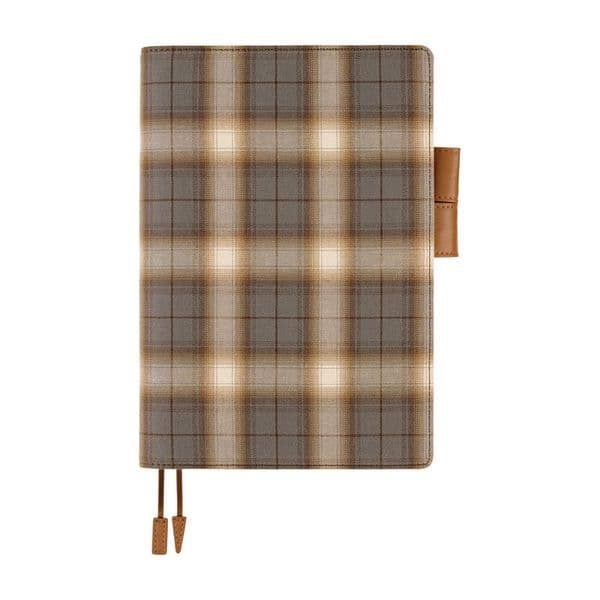 Hobonichi Techo - A5 Cousin Cover - Shirt Fabric: Foggy Plaid