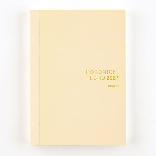 Hobonichi Techo - English Cousin Planner Book 2027 (A5) - January Start