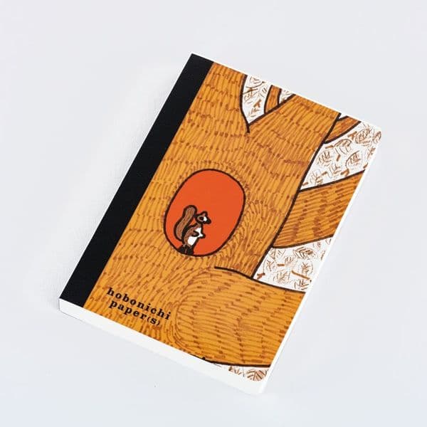 Hobonichi Techo - Papers - 100% ORANGE: Squirrel Appears