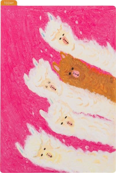 Hobonichi Techo - Pencil Board A6 - Keiko Shibata: Upwind Alpacas