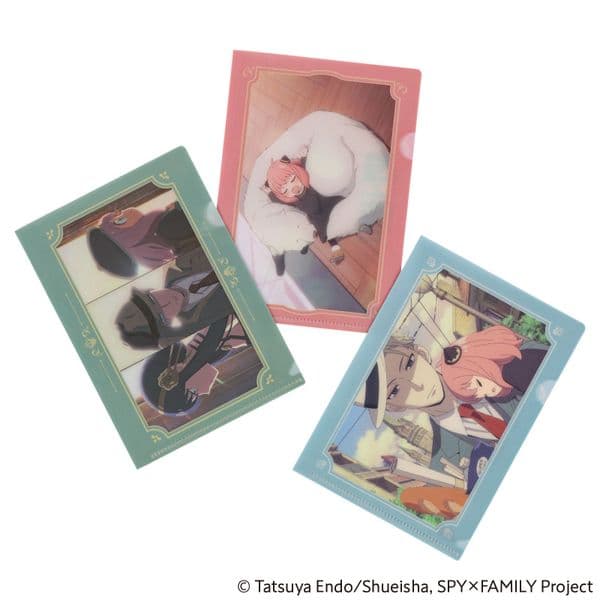 Hobonichi Techo - SPY x FAMILY: Hobonichi Clear Folder Set of 3 for A6 Size (SPY x FAMILY) Group 1
