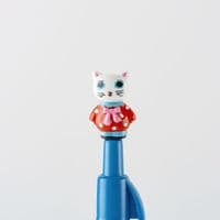 Hobonichi Techo - Yumi Kitagishi - Ballpoint Pen - White Cat