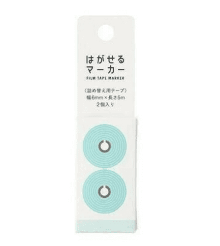Kanmido - Fusen - Marker Film Tape - REFILL - Light Blue