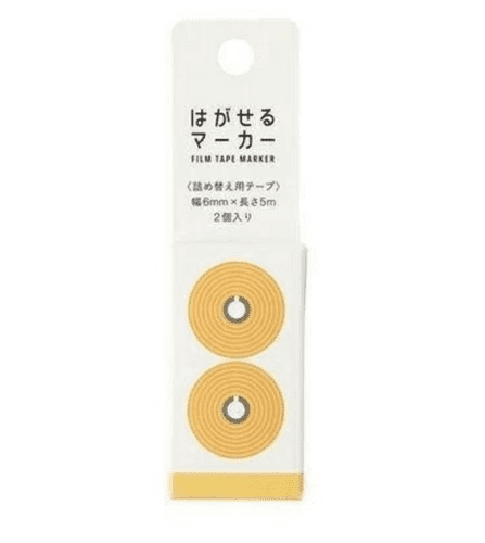 Kanmido - Fusen - Marker Film Tape - REFILL - Orange
