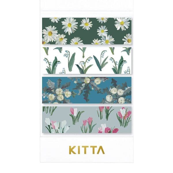 Kitta - Washi Tape Set - Flower 9