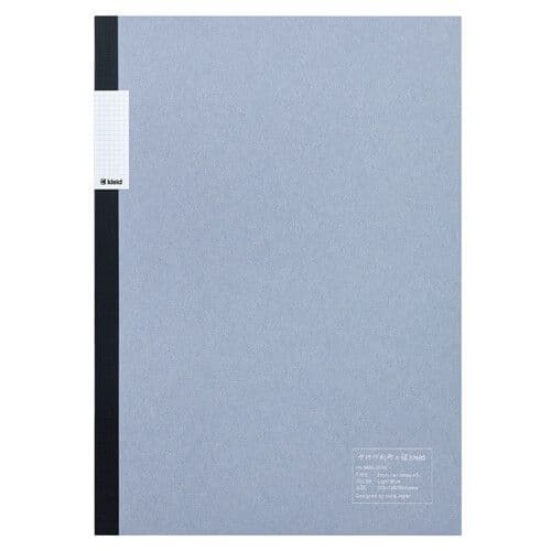 Kleid X Nakamura Printing Office - A5 Flat Notebook 2mm Square - Light Blue