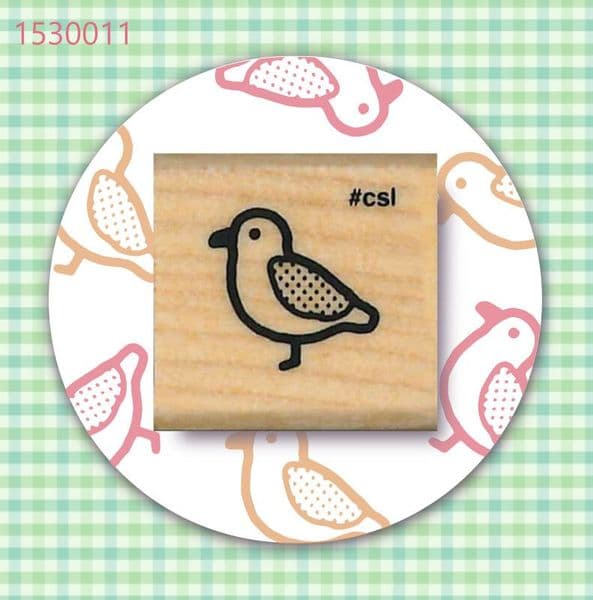 Kodomo No Kao - Wooden Stamp - Mini Bird