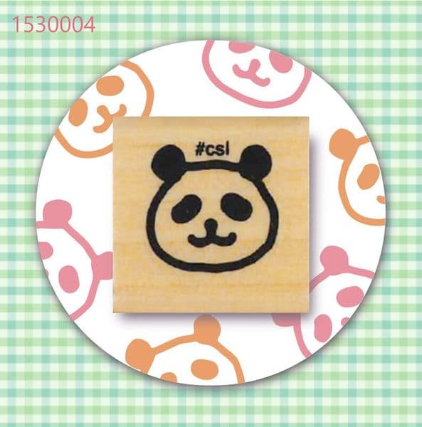 Kodomo No Kao - Wooden Stamp - Mini Panda