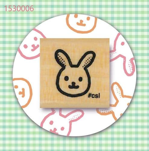 Kodomo No Kao - Wooden Stamp - Mini Rabbit