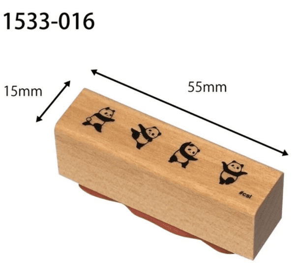 Kodomo No Kao - Wooden Stamp - Panda