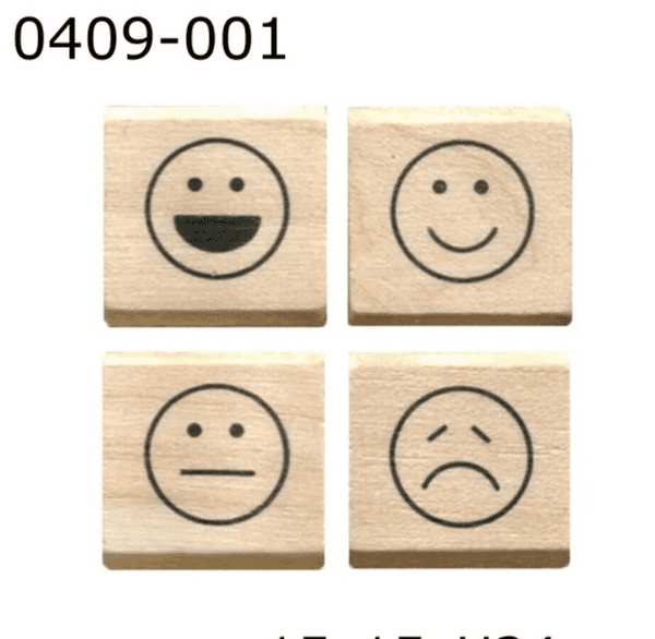 Kodomo No Kao - Wooden Stamp - Stamp Set - Faces
