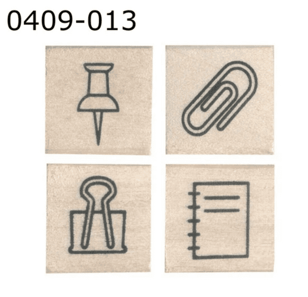 Kodomo No Kao - Wooden Stamp - Stamp Set - Stationery