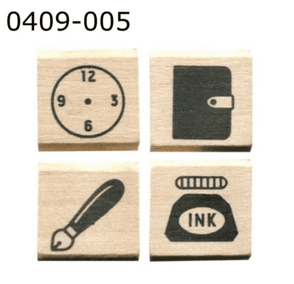 Kodomo No Kao - Wooden Stamp - Stamp Set - Writing