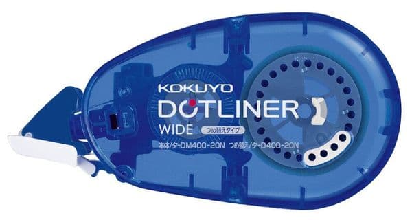 Kokuyo - Dotliner - Blue Wide - Strong Adhesive