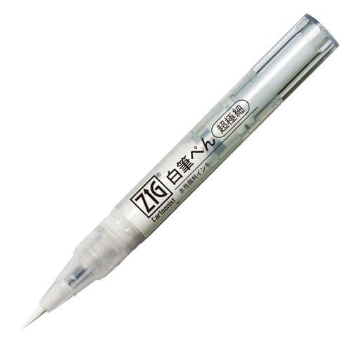 Kuretake - Zig Cartoonist Brush Pen - White - Extra Fine