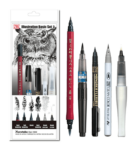 Kuretake - ZIG Illustration - Basic Set #3