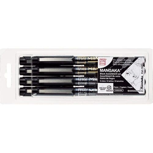 Kuretake -Zig - Mangaka Cartoonist - Set of 8