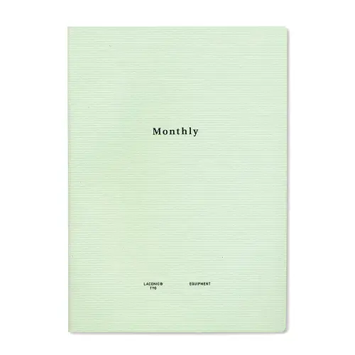 Laconic - Style Notebook - A5 - Monthly