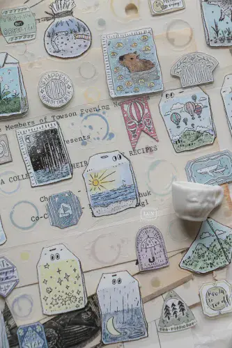 LCN Studio - Kiss Cut PET Tape - Tea Time