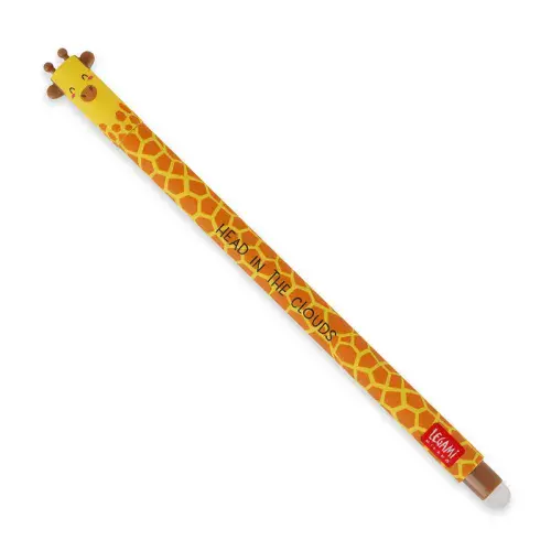 Legami - Erasable Gel Pen - Black Giraffe