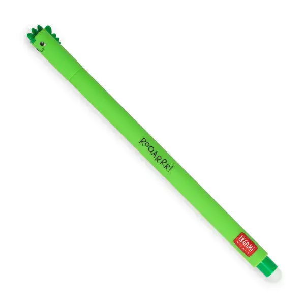 Legami - Erasable Gel Pen - Green Dinosaur