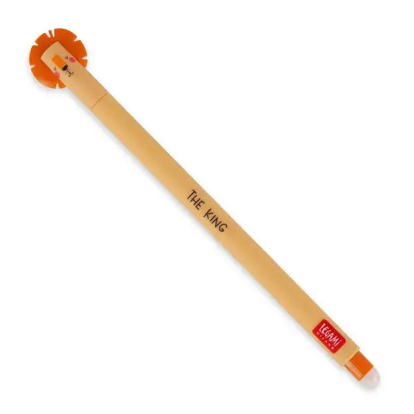 Legami - Erasable Gel Pen - Orange Lion