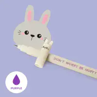 Legami - Erasable Gel Pen - Purple Bunny