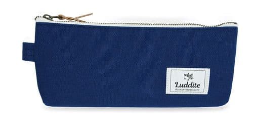 Luddite - Canvas  Pencil Case - Blue