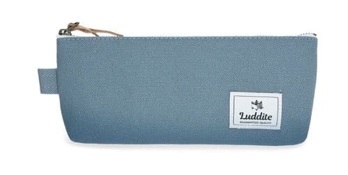 Luddite - Canvas  Pencil Case - Blue/Grey