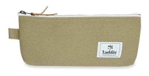 Luddite - Canvas  Pencil Case - Greige