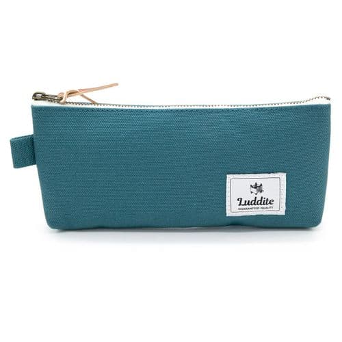 Luddite - Canvas  Pencil Case - Teal