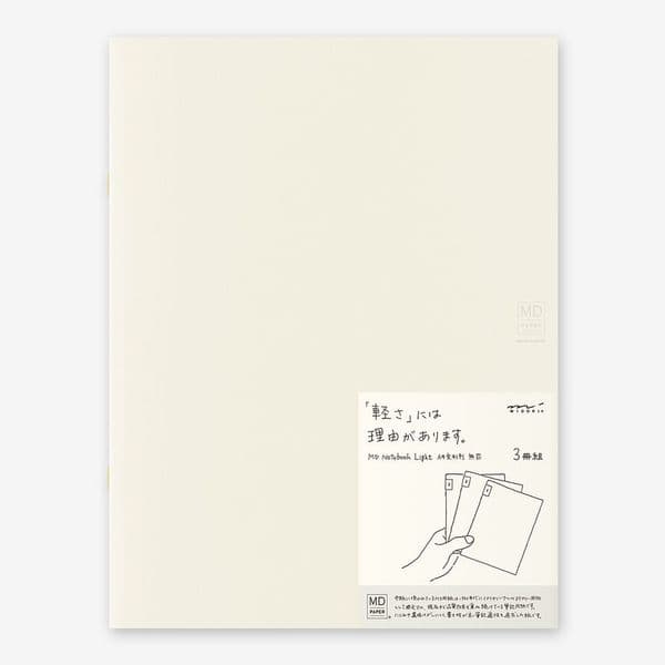 MD - Notebook Light 3 pack - A4 Blank