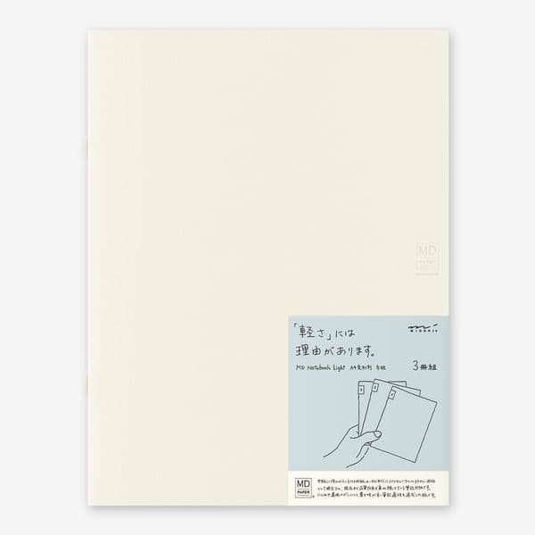 MD - Notebook Light 3 pack - A4 Grid
