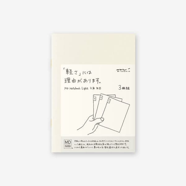 MD - Notebook Light 3 pack - A6 Blank
