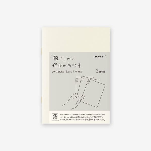 MD - Notebook Light 3 pack - A6 Lined