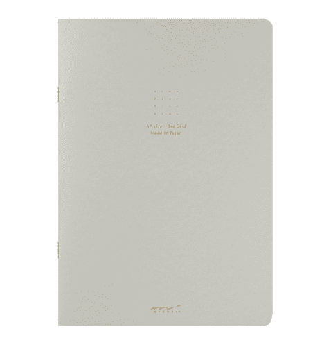 Midori - A5 Notebook - Soft Cover - Dot Grid - Grey