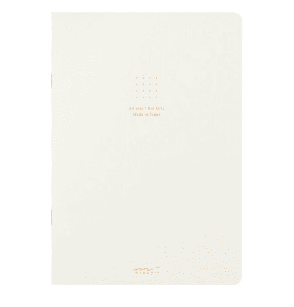 Midori - A5 Notebook - Soft Cover - Dot Grid - White