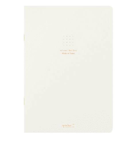 Midori - A5 Notebook - Soft Cover - Dot Grid - White