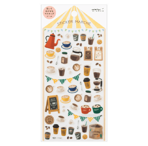 Midori - Sticker Sheet - Marche - Cafe