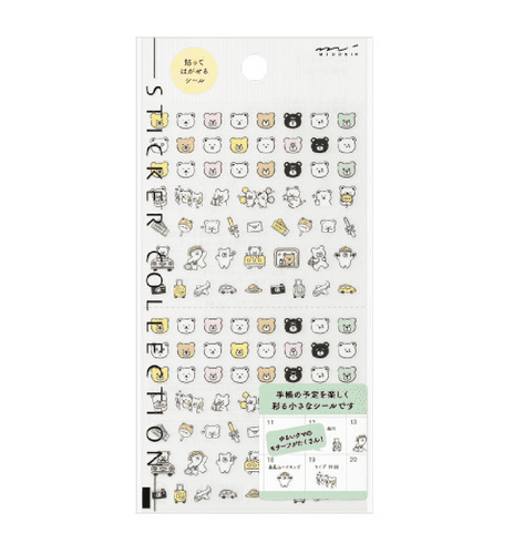 Midori - Sticker Sheet - Pictograph Bear