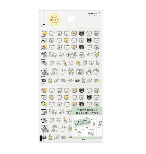 Midori - Sticker Sheet - Pictograph Bear