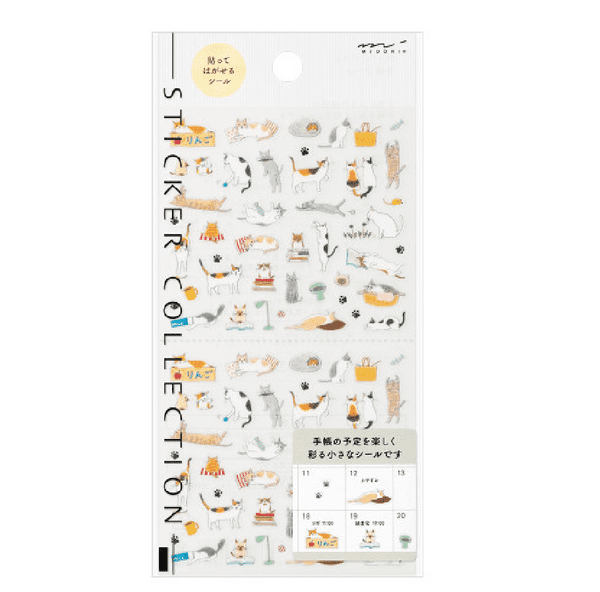 Midori - Sticker Sheet - S Cat