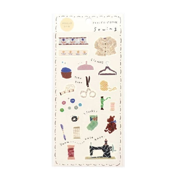 Miki Tamura - Planner Stickers - Sewing