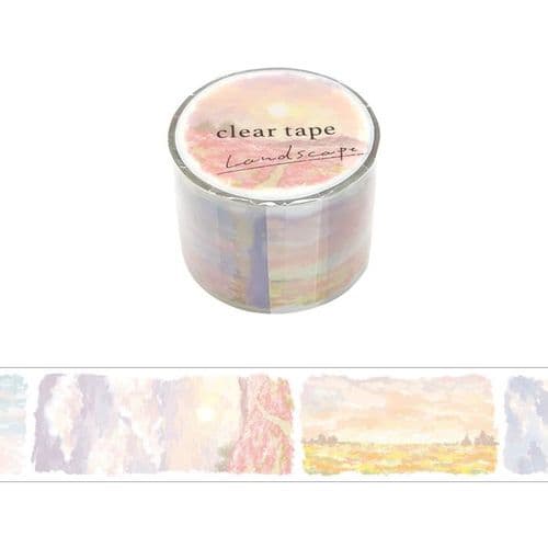 Mind Wave - Clear Tape - Water Colour - (Landscape Akane Cloud