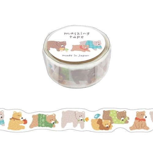 Mind Wave - Masking Tape - Die Cut - Bear