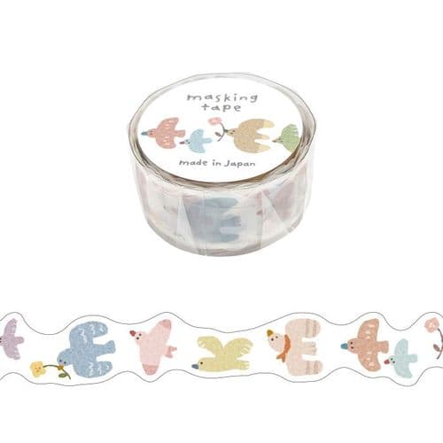 Mind Wave - Masking Tape - Die Cut - Bird
